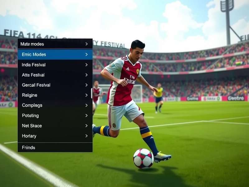 FIFA 14 CL Pro game modes selection screen